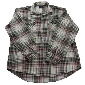 Coleman Outdoors Mens Flannel Plaid Green - See Photos for Size
